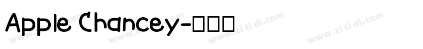 Apple Chancey字体转换